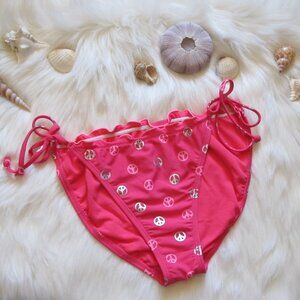3/$15 Hot Pink Barbie Peace String Bikini